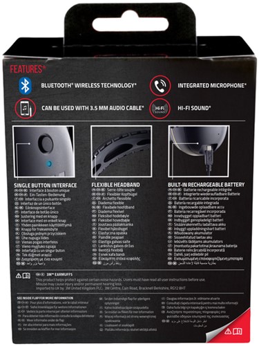 Oorkap 3M Worktunes Connect Bluetooth tech 1 Stuk-2
