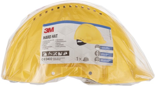 Veiligheidshelm 3M 53-62cm pinverstelling geel 1 Stuk-2