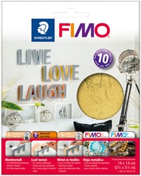 Bladmetaal Staedtler Fimo 10v goud 10 Stuk
