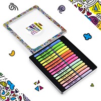 Markeerstift Bic Highlight your life in blik ass 15 Stuk-2