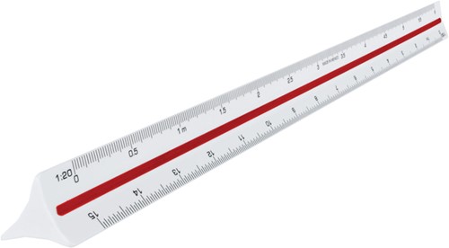 Schaalstok Maped driehoekig 1:20tm100 1 Stuk