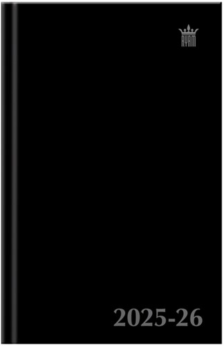 Schoolagenda 2025-2026 Ryam Studie Uni 7d/2p zwart 1 Stuk