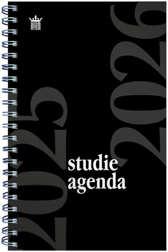 Schoolagenda 2025-2026 Ryam Studie 7d/2p sp zwart 1 Stuk