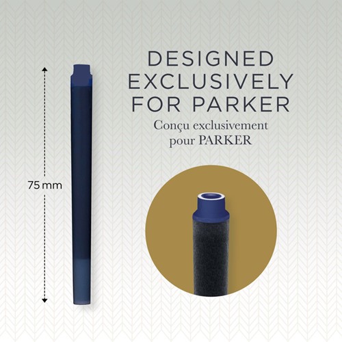 Inktpatroon Parker Quink blauwzwart 5 Stuk-1