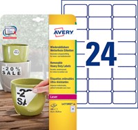 Etiket Avery L4773REV-20 63.5x33.9mm wit 480stuks 20 Vel-2
