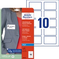 Badge Avery J4785-20 80x50mm wit 200st 20 Vel-2