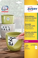 Etiket Avery L4775REV-20 210x297mm wit 20st 20 Vel