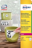 Etiket Avery L4776REV-20 99.1x42.3mm wit 240st 20 Vel