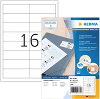 Etiket HERMA 10780 97x33.8mm wit 1280st 80 Vel