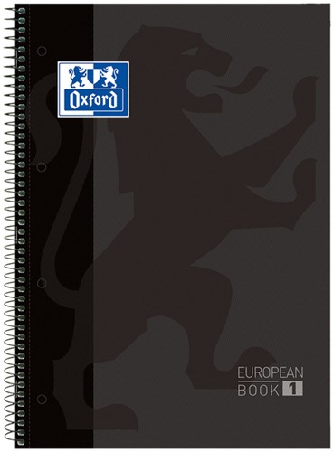 Notitieboek Oxf classic europeanb A4+ lijn 80v zw 1 Stuk