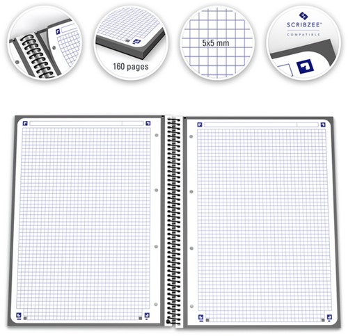 Notitieboek Oxf classic europeanb A4+ lijn 80v zw 1 Stuk-3