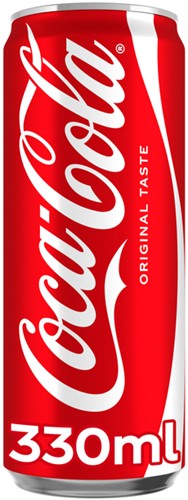 Frisdrank Coca Cola Regular blik 330ml 330 Milliliter