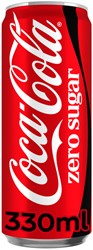 Frisdrank Coca Cola zero blik 330ml 330 Milliliter