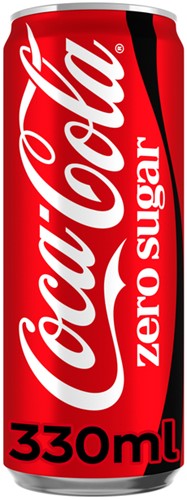 Frisdrank Coca Cola zero blik 330ml 330 Milliliter