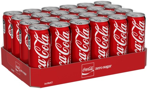 Frisdrank Coca Cola zero blik 330ml 330 Milliliter-2