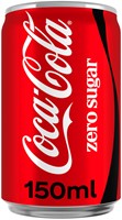 Frisdrank Coca Cola zero blik 150ml 150 Milliliter-2