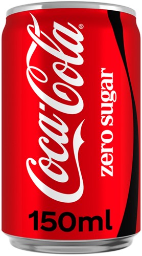 Frisdrank Coca Cola zero blik 150ml 150 Milliliter-2