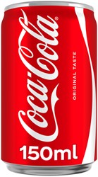 Frisdrank Coca Cola Regular blik 150ml 150 Milliliter