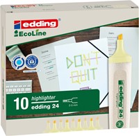 Markeerstift edding 24 Eco 2-5mm pastel geel 1 Stuk-1