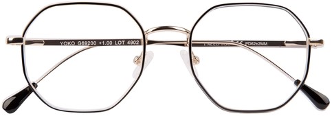 Leesbril I Need You +2.50dpt Yoko zwart-goud 1 Stuk