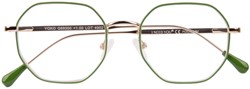 Leesbril I Need You +1.00dpt Yoko groen-goud 1 Stuk