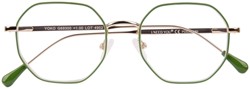 Leesbril I Need You +2.00dpt Yoko groen-goud 1 Stuk