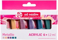 Acrylverf Talens Art Creation 12 ml 6st mtl ass 6 Stuk