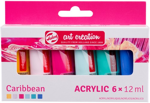 Acrylverf Talens Art Creation 12ml 6st Caribbe ass 6 Stuk