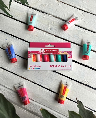 Acrylverf Talens Art Creation 12ml 6st Caribbe ass 6 Stuk-2