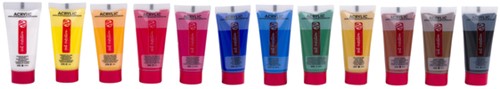 Acrylverf TAC 12ml set 12 kleuren 12 Stuk-3