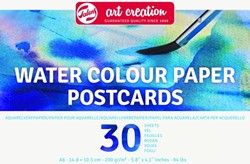 Aquarelverfpapier TAC 200gr A6 blauw 1 Stuk