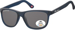 Zonnebril Montana met smoke polar glas mat blauw 1 Stuk