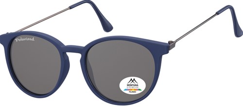 Zonnebril Montana smoke polar rond glas mtl blauw 1 Stuk