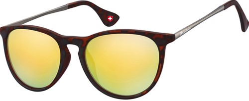 Zonnebril Montana Revo goud glas mtl mat turtle 1 Stuk