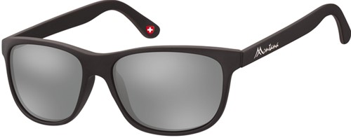 Zonnebril Montana met Revo spiegelglas mat zwart 1 Stuk