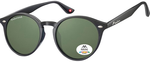 Zonnebril Montana groen G15 polar rond glas zwart 1 Stuk