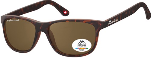 Zonnebril Montana met bruin polar glas mat turtle 1 Stuk