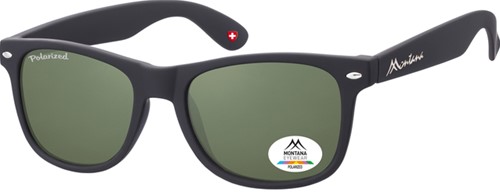Zonnebril Montana met groen G15 polar glas zwart 1 Stuk
