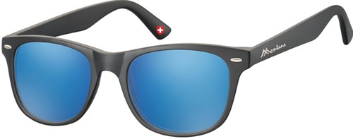 Zonnebril Montana met Revo blauw glas zwart 1 Stuk