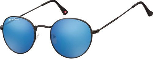 Zonnebril Montana Revo blauw rond glas mtl mat zw 1 Stuk