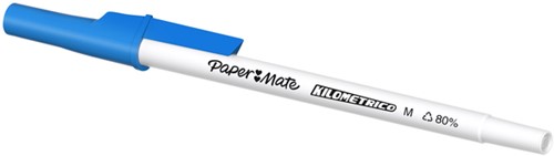 Balpen Papermate Kilometrico Recycled M blauw 1 Stuk-2