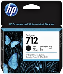 Inktcartridge HP 712 3ED71A zwart 1 Stuk