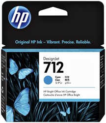 Inktcartridge HP 712 3ED67A blauw 1 Stuk