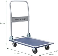 Transportkar BRASQ inklapbaar 300kg 1 Stuk-1