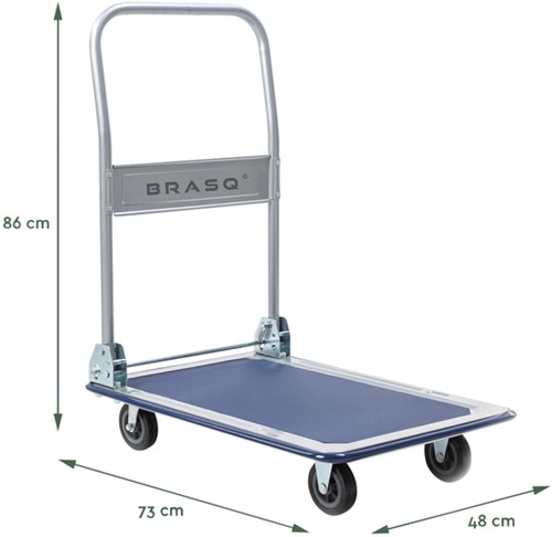 Transportkar BRASQ inklapbaar 150kg 1 Stuk-1