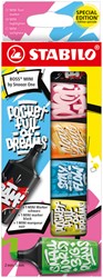 Markeerstift STABILO Boss mini by Snooze 6st ass 6 Stuk