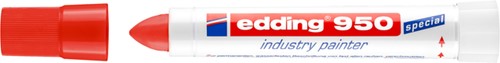 Viltstift edding 950 pasta rond 10mm rood 1 Stuk