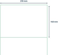 Etiket Qbasic A4 1.000 vel 210x148mm 2000 labels 1000 Vel-2