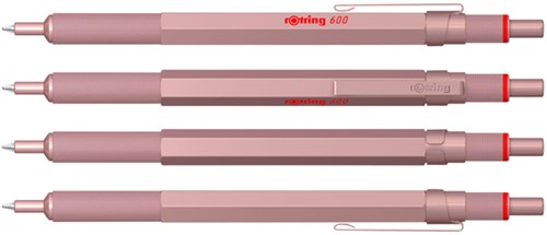 Balpen rOtring 600 M rose goud 1 Stuk-2