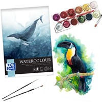 Tekenblok Oxford Watercolour A4 10 vel spiraal 1 Stuk-2